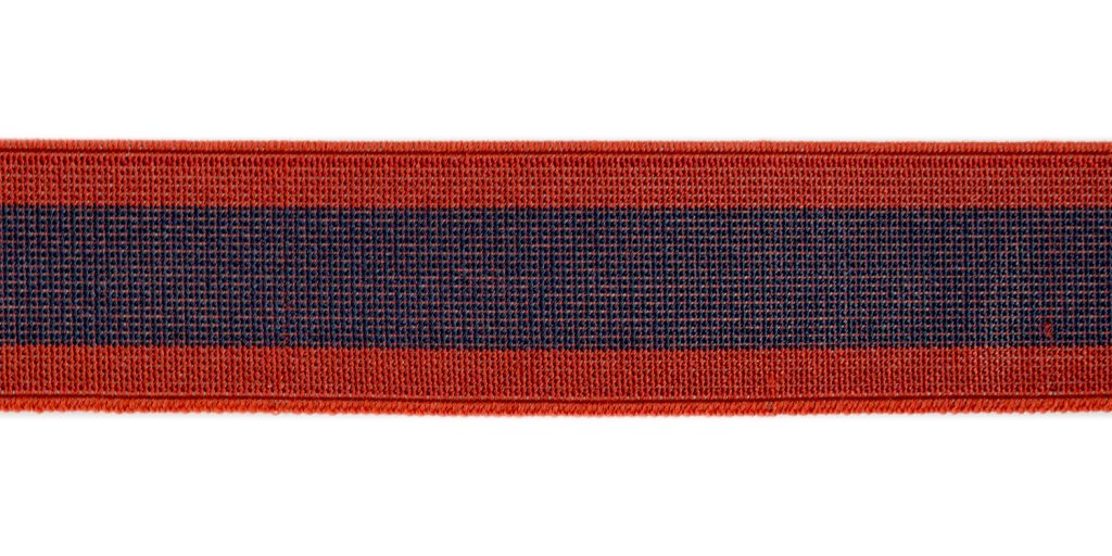 elastico de telar reforzado Novotex azul y rojo